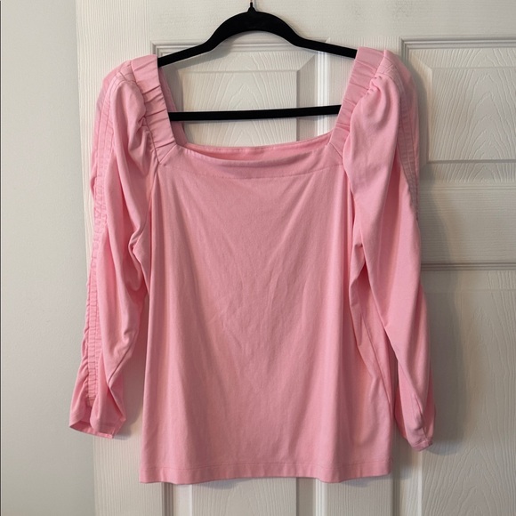 Lilly Pulitzer Tops - Lilly Pulitzer Light Pink Blouse size XL excellent condition length 24” bust 36